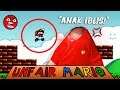 *TAK GUNA* SAKIT HATI😡 AKU MAIN GAME NI❗❗❗ - Unfair Mario (Malaysia) | Random Game #3