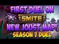THE FIRST VIDEO ON THE NEW SMITE JOUST MAP! FIRST DUEL ON SEASON 7 JOUST! - SMITE Season 7 Joust Map