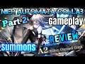 A2 Unit + LR Ark Review, Summons & Gameplay - Nier Collab Part 2 | Last Cloudia