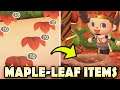 ๐ All 9 Maple Leaf Items & How To Get Them EASY In Animal Crossing New Horizons!