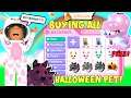 Buying ALL The NEW HALLOWEEN PETS In Adopt Me!!! *FREE PETS* | SunsetSafari