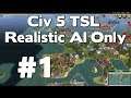 Civilization 5 Realistic AI Only World Battle #1