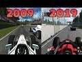 Graphical Evolution of Codemasters' F1 (2009-2019)