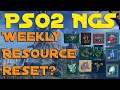 PSO2 NGS: Weekly Resource Reset?