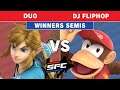 Smash Fight Club 206 - Duo (Link) Vs. QD | DJ Fliphop (Diddy Kong) Winners Semis - Smash Ultimate