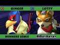 S@X 392 Online Winners Semis -  Ginger (Falco) Vs. Lotfy (Fox)  Smash Melee - SSBM
