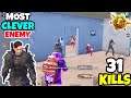 This is The MOST Clever Enemy You Will Ever See in PUBG Mobile • (31 KILLS) • PUBGM (HINDI)