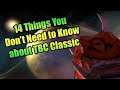14 Things You Don't Need to Know about TBC Classic Beta