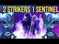 2 Strikers 1 Sentinel