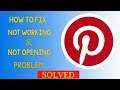 Fix "Pinterest" App Not Working Problem in Android | Pinterest App Not Opening Problem Solved