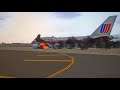 Plane Crash New York | UNITED 747-400 | Belly Crash Landing JFK