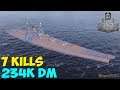 World of WarShips | Yamato | 7 KILLS | 234K Damage - Replay Gameplay 4K 60 fps