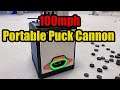 100mph Portable Puck Cannon for hockey players and goalies