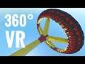 [360 VR video] Flat Ride Roller Coaster Giant Swinging Disc 60fps 4K