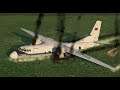 Emergency Gear Up Landing in Grass - Aeroflot Antonov AN-24B Dual Engine Failure in Mary -X-Plane 11
