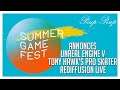 (FR) Summer Game Fest : Annonces Unreal Engine V et Tony Hawk's Pro Skater