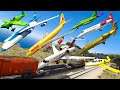 GTA V: Every Airplanes Falling to Trains Best Extreme Longer Crash and Fail Compilation