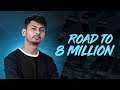 PUBG MOBILE LIVE WITH DYNAMO | ROAD TO 8 MILLION YOUTUBE FAMILY | SUBSCRIBE & JOIN ME