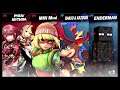 Super Smash Bros Ultimate Amiibo Fights  – Pyra & Mythra #323 Pyra & Min Min vs Banjo & Enderman