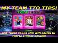 TRIPLE THREAT ONLINE TIPS! USE THESE CARDS TO GET ALL 3 NEW TTO REWARD CARDS IN NBA 2K21 MY TEAM!!
