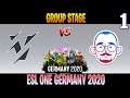 Vikin.gg vs 5Men Game 1 | Bo3 | Group Stage ESL ONE Germany 2020 | DOTA 2 LIVE