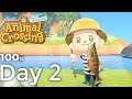 Animal Crossing New Horizons - 100% Gameplay Walkthrough Day 2 - A Fishing Day!