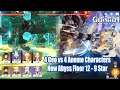 Genshin Impact - 4 Anemo vs 4 Geo Character New Abyss Floor 12 Gameplay - 9 Star Clear
