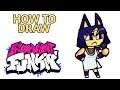 How To Draw Ankha Friday Night Funkin' Step by Step