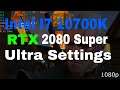I7 10700K | RTX 2080 Super | Ultra Settings | 1440p | 1080p |10 Games Tested | Gaming Benchmark