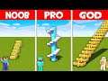 Minecraft NOOB vs PRO vs GOD: SECRET STAIRSCASE BUILD CHALLENGE! (Animation)