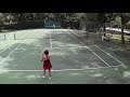 Tennis with Ana- Training for singles match play.