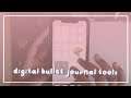 using digital tools | BULLET JOURNAL UPDATE