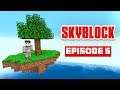 400 IQ REDSTONE SECRET DOOR In Minecraft Skyblock - Episode 5