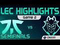 FNC vs G2 Highlights Game 2 Semifinals LEC Summer Playoffs 2020 Fnatic vs G2 Esports by Onivia