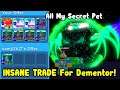 I Traded All My Secret Pets For Dementor Pet! Traded My Shiny King Mush - Bubble Gum Simulator