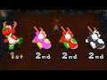 Mario Party 9 - Minigames - Peach Vs Yoshi Vs Koopa Troopa Vs Mario