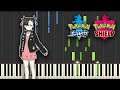 Marnie Battle Theme - Pokémon Sword and Shield (Piano Tutorial) [Synthesia]