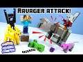 Minecraft Craft-A-Block Raid Captain and Ravager Collection Review