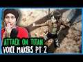 REACT Attack On Titan - O INÍCIO DE UM SONHO (PARTE 2) | Voice Makers)