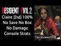 Resident Evil 2 Remake - Claire 2nd No Item Box No Save No Damage 100%