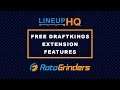 RotoGrinders Free DraftKings Extensions Features Update