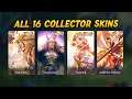 ALL 16 COLLECTOR SKINS IN MOBILE LEGENDS