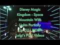 Disney Magic Kingdom - Space Mountain With Lights Partially On FULL RIDE - Luigi’s POV Videos