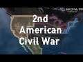 HOI4 Kaiserreich: 2nd American Civil War Timelapse
