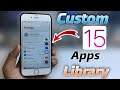 How to Get IOS 15 Custom App Icons and Library on iPhone || iPhone 5s,6,6s any iPhone