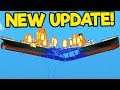 I Tried to Melt the Titanic with the New Flamethrower! - Floating Sandbox Simulator Gameplay