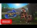 Monster Hunter Rise GAMEPLAY BATTLE COMBAT Resting Hunter (Nintendo Switch) モンスターハンターライズ バトルゲームプレイ