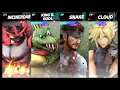 Super Smash Bros Ultimate Amiibo Fights   Request #7591 Incineroar vs K Rool vs Snake vs Cloud