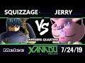 S@X 312 SSBM - Jerry (Jigglypuff) Vs. squizzage (Marth) Smash Melee Winners Quarters