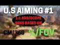 U.S Aiming: 1:1 Sensitivity But Based On Fov #1 | Apex Legends